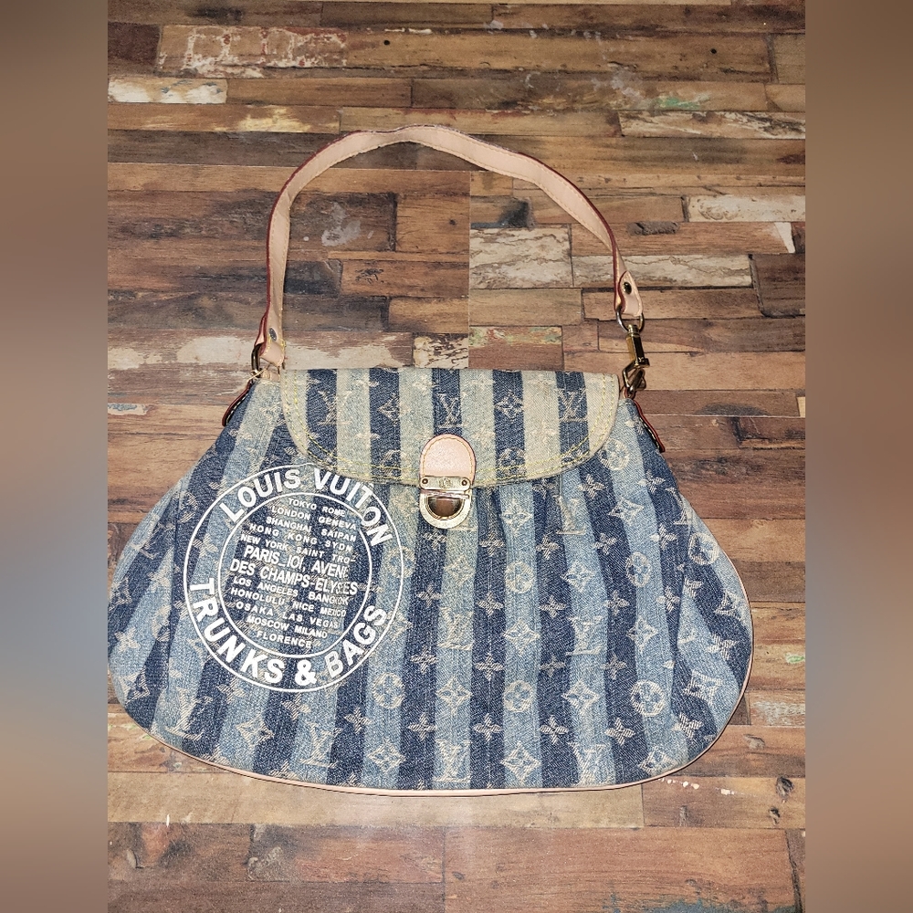 Designer Inspired Blue Jean Purse- See all pictures for description please.